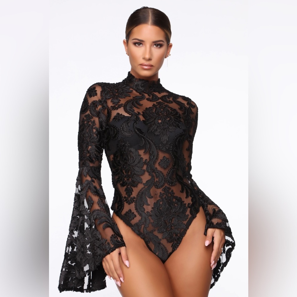 A Night Downtown Mesh Bodysuit